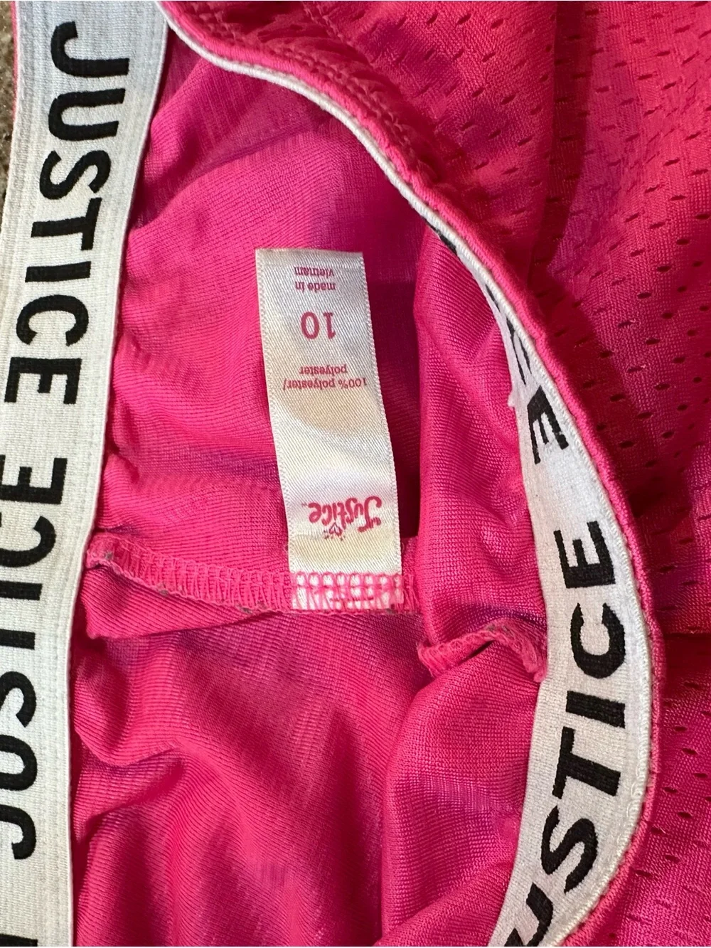 Justice comfortable pink